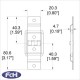 Small Nickel Strut Hinge